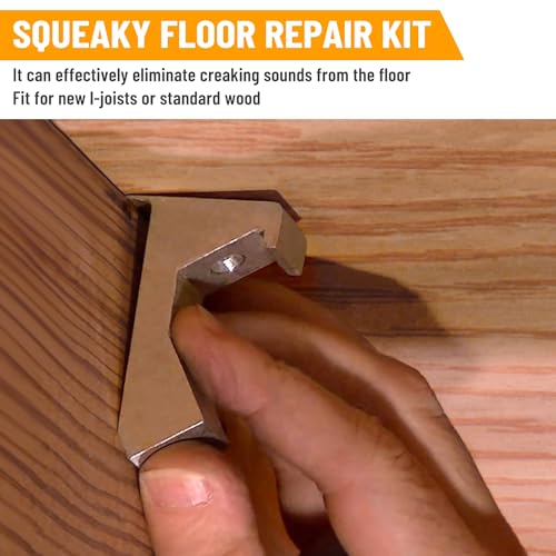 Venussar Squeaky Floor Repair Kit - Pack of 12 Aluminum Alloy Floor Repair Tool, Wood Floor Repair Kit for Eliminating Squeaky Floor Sounds Venussar