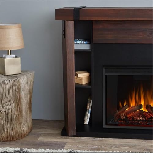Aspen 49" Electric Fireplace in Chestnut Barnwood by Real Flame Real Flame