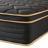 Nocavellis Twin Mattress 10 Inch Twin Size Mattresses in a Box Spring Hybrid Twin Bed Memory Foam Mattress Comfort Breathable Fabric Cooling Gel Pressure Relief, Medium Firm Nocavellis