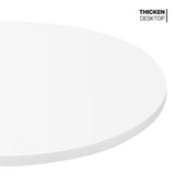 MoNiBloom Bar Table Kitchen Dining Table High Top Table for Home Balcony Indoor Outdoor Bistro Table 27.5''- 36" Height-Adjustable Round Cocktail Table, White,Silver MoNiBloom