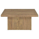 Coaster Home Furnishings Zetta Square Engineered Wood Coffee Table Mango Coaster Home Furnishings