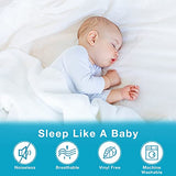 Lunsing Soft Queen Waterproof Mattress Protector, Breathable Queen Size Mattress Pad Cover, 6-18 Inches Deep Pocket, White Lunsing