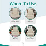 Naomi Home Landon Modern Reclining Accent Chair for Living Room | Recliner Chair with Enhanced Back Support, Wide Seat, Thick Cushioning | Recliner for Small Spaces