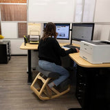 RRI Goods Kneeling Desk Chair, Sturdy Ergonomic Kneeling Chair for Office and Students, Rocking Motion for Natural Movement RRI Goods
