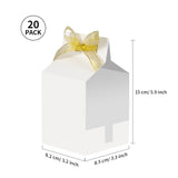 PYD Life 20 Pack Sublimation Mugs Blanks Gift Boxes Matte White 3.3" x 3.2" x 5.9" 11 OZ Sublimation Coffee Mugs Packing Boxes with Golden Ribbon for Heat Press Transfer PYD Life