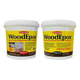 Abatron WoodEpox Kit - 2 Gallon - 2-Part Structural Epoxy Adhesive and Wood Hardener - Wood Filler Putty Abatron
