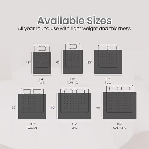 Utopia Bedding Comforter Duvet Insert, Quilted Comforter with Corner Tabs, Box Stitched Down Alternative Comforters Twin Size (Black) Utopia Bedding
