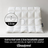 Beautyrest Goose Down Fiber Comforters King Size, Lightweight Blanket/Duvet Insert for Summer and Hot Sleepers, 100% Cotton Fabric, 8 Corner Tabs, Hotel Collection Down Fiber Blanket, 106x90 Inch Beautyrest