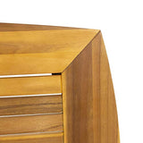 Christopher Knight Home Ashley Outdoor 7 Piece Acacia Wood Dining, Teak and Dark Gray Christopher Knight Home