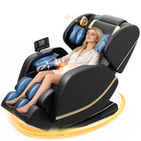 Megashock SL Track 2026 Massage Chair Full Body, Zero Gravity Massage Chair with Back Heat, 12 Fixed Rollers, Foot Massage, Airbag Massage and Bluetooth Speaker for Home and Office Megashock