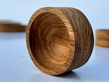 Kimberly Ann Creations Jewelry Tray Ring Dish Solid Oak Wood Wedding Ring Holder - Bedside Sink Dresser - Compact 2" Round - Wooden Display - Smooth Kimberly Ann Creations