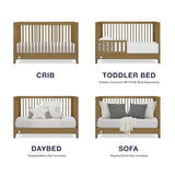 babyGap Wren 4-in-1 Convertible Crib by Delta Children - Greenguard Gold Certified, Acorn