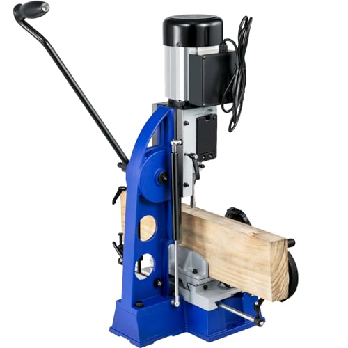 VEVOR Woodworking Mortise Machine, 1/2 HP 1700RPM Powermatic Mortiser, With Movable Work Bench Benchtop Mortising Machine, For Making Round Holes Square Holes Or Special Square Holes In Wood - WoodArtSupply