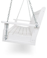 POLYWOOD GNS60WH Vineyard 60" Swing, White Polywood