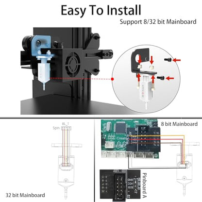 Geeetech Upgrade BL- Touch V3.2 Auto Bed Leveling Sensor with 4 Brackets for All Ender 3 Series, Ender 5, Ender 5 Pro, Ender 5s, CR10, CR10 V3 Printer. BL - Touch Kit for 8 or 32 Bit Motherbo - WoodArtSupply