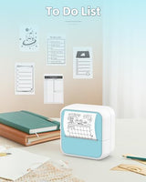 Sticker Printer - Printpods Mini Printer with Stickers, Print Pod, Bluetooth Inkless Printer, Sticker Maker, Portable Thermal Printer for iphone, Impresora Portátil for Notes, Journal, DIY, Kids Gift Anycash