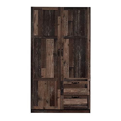 Sauder Miscellaneous Storage Wardrobe, L: 40.0" x W: 19.45" x H: 71.1", Reclaimed Pine Finish Sauder