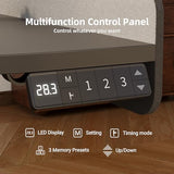 Claiks L Shaped Standing Desk, 55 Inch Electric Height Adjustable Desk with Splice Board Corner Workstation for Home Office, Black Claiks