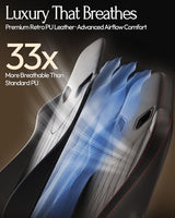 Dowinx Gaming Video Gaming Chair with Shiatsu Neck Massage and Lumbar Support for Home Office High Back Recliner Height Adjustable Ergonomic Comfy Leather Computer Desk Chair (Black) Dowinx