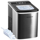 Frigidaire Compact Countertop Ice Maker, Makes 26 Lbs. of Bullet Shaped Ice Cubes Per Day, Silver Stainless Frigidaire