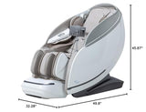 Alfine A688 Heaven Duet Massage Chair-4D & 3D Dual-Mechanism Zero Gravity Recliner with Yoga Stretch and Electric Automatic Footrest Extension-Full Body Relaxation, 20 Modes, AI Voice Control (Beige) Alfine
