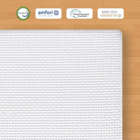 Subrtex Memory Foam Mattress Topper, Twin Gel-Infused Memory Foam Topper, 3 Inch Gel-Infused Memory Foam Topper for Side Stomach Sleepers, CertiPUR-US Certified SUBRTEX
