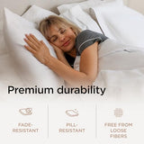 Threadmill 100% American Supima Cotton Sheets King Size - 1000 Thread Count, 4Pc King Size Sheet Set, Smooth Sateen Sheet, Ultra Luxury Bed Sheet, 17" Deep Pocket King Sheet Set - White Sheets Threadmill