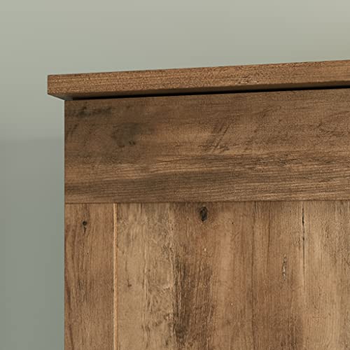 Sauder Miscellaneous 2-Door Swing Out Storage Pantry Cabinet, L: 32.17" x W: 17.13" x H: 72.09", Rural Pine Finish Sauder