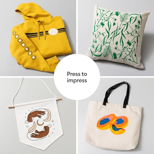 Cricut EasyPress® SE – 9 in x 9 in Heat Press + Cricut EasyPress Mat, 12 in x 12 in - Heat Transfer Machine for T-Shirts, Tote Bags, Baby Clothes, Decor, & More - Easy to Use - Taupe Cricut
