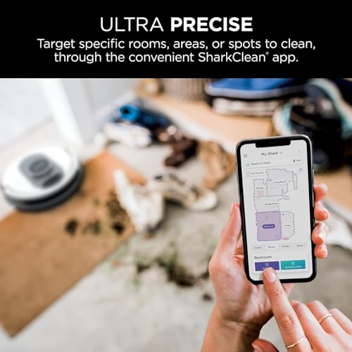Shark AI Ultra Voice Control Robot Vacuum with Matrix Clean Navigation, Home Mapping, 60-Day Capacity, XL Self-Empty Base for Homes with Pets, Carpet & Hard Floors Shark