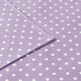 Intelligent Design Purple Twin Size Sheet Sets Kids Polka Dot Sheets for Girls 100% Cotton Percale Soft Flat and Fitted Sheet, Pillowcase, Breathable All Season Bed Set, Fits up to 14" Mattress Intelligent Design