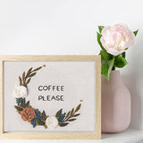 Leisure Arts Embroidery Kit 6" Coffee Please - cross stitch kits for beginners - embroidery kit for beginners - embroidery kits for adults - embroidery kits for adults