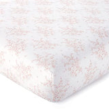 Levtex Baby - Heritage Crib Bed Set - Baby Nursery Set - Blush Velvet - Rich Velvet - 4 Piece Set Includes Quilt, One Fitted Sheet, Changing Pad & Skirt/Dust Ruffle Levtex Baby