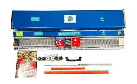 WHITE TIGER KNIT Wool Knitting Machine for Home, Dynamic Model with 180 SPM Sewing Speed, Your Favorite Designs of Cap, Hat, Top, Muffler, Shawl, Scarf, Sweater & Socks at Beginners Kit, 55x16x8 CM WHITE TIGER KNIT