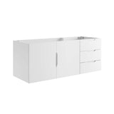 Modway Vitality 48" Double or Single Sink Compatible (Not Included) Bathroom Vanity Cabinet, 48 Inch, White Modway