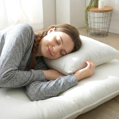 タンスのゲン Japanese Futon Mattress, Twin, Shikibuton for Firm, Even Support – Traditional Batting Core, 4-Inch Thick, 100% Cotton Cover, 2220005000(92515) タンスのゲン