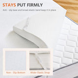 Sweetcrispy Mattress Topper Full with Removable Soft Cover, Memory Foam 2 Inch Thick Gel Infused Cooling Toppers Pad for Full Size Bed, Sleeper Sofa, RV, Camper, CertiPUR US Certified Sweetcrispy