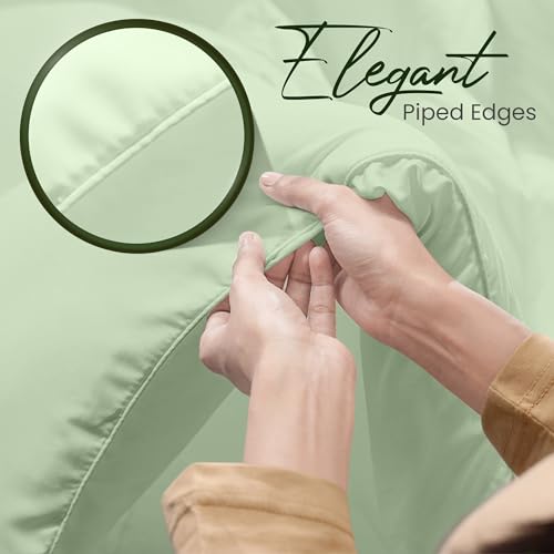 Utopia Bedding Comforters Twin Size, All Season Duvet Insert, Down Alternative Box Stitched Bed Comforter with Corner Tabs, Machine Washable (Sage Green) Utopia Bedding