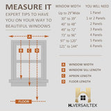 H.VERSAILTEX Linen Curtains Flax Linen Blended Curtain Panels for Living Room/Bedroom Semi Sheer Privacy Curtains 108 inch Length 2 Panels Set Nickel Grommet Window Drapes, Natural H.VERSAILTEX