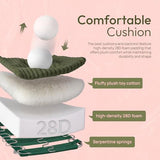 VINGLI Green Futon Sofa Bed Convertible Loveseat Sleeper Sofa Couch, Corduroy Pullout Sofa Fold Out Couch Bed with USB Ports, Cup Holders, Armrest for Living Room, Bedroom Apartment Room VINGLI