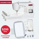 SINGER SE9180 Sewing & Embroidery Machine | 250 Built-in Stitches, 150 Embroidery Designs, 10 Fonts, 1-Step Buttonhole, 7" Touchscreen, Automatic Needle Threader & WiFi Connectivity SINGER