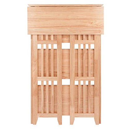 Winsome Wood Mission-Style Natural Beechwood 4-Tier Folding Shelf - WoodArtSupply