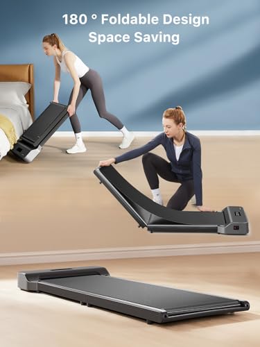 WALKINGPAD Z1 Foldable Walking Pad Treadmill for Home Office, Under Desk Treadmill with Adaptive Speed Control, Compact Design for Small Spaces, No Assembly Needed WALKINGPAD