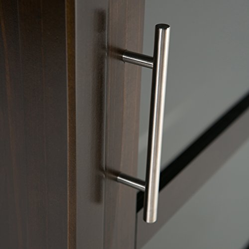 SIMPLIHOME Avalon 12-Bottle SOLID WOOD 22 Inch Wide Contemporary High Storage Wine Rack Cabinet in Dark Tobacco Brown, For the Living Room, Dining Room and Kitchen SIMPLIHOME