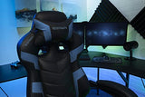 RESPAWN 110 Ergonomic Gaming Chair with Footrest Recliner - Racing Style High Back PC Computer Desk Office Chair - 360 Swivel, Adjustable Lumbar Support, Headrest Pillow, Padded Armrests - 2021 Blue RESPAWN