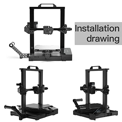 Creality Filament Spool Holder Kit, Filament Mount Bracket for 3D Printer Ender 3 V2/S1 Ender3 Pro/Max, Ender 5, Ender 6, CR-6 SE/Max,CR-10 MAX, PLA/ABS/Nylon/Wood/TPU/Other 3D Printing Mater - WoodArtSupply