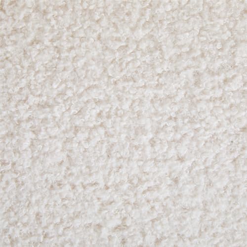 25.5 Inch Modern Boucle Lounge Chair with Solid Wood Frame, Soft and Durable Boucle Upholstery, Accent Chair,Upholstered Armchair ,Perfect for Living Room, Bedroom, or Office (1, Beige, 25.5") TEVUTEVU