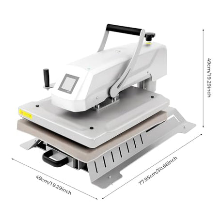 LyeXD 16x20 Inch Heat Press Machine, 1600W Digital T-Shirt Heat Press Machine w/Intelligent Temperature Control System, Heat Press Automatic Swing Away Sublimation Heat Transfer for T Shirts Bags LyeXD