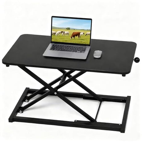 Raathionty Adjustable Height Standing Desk Converter, Keyboard Riser for Stand Up Desk Riser, Computer Keyboard Stand for Desktop, Computer Workstations for Home Office Raathionty