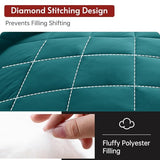 MUXHOMO 7 Pieces Full Comforter Set, Reversible Bed in a Bag Full Size, All Season Bedding Set with Comforter, Flat Sheet, Fitted Sheet, Pillowcases & Shams, Peacock Blue & Ivory MUXHOMO